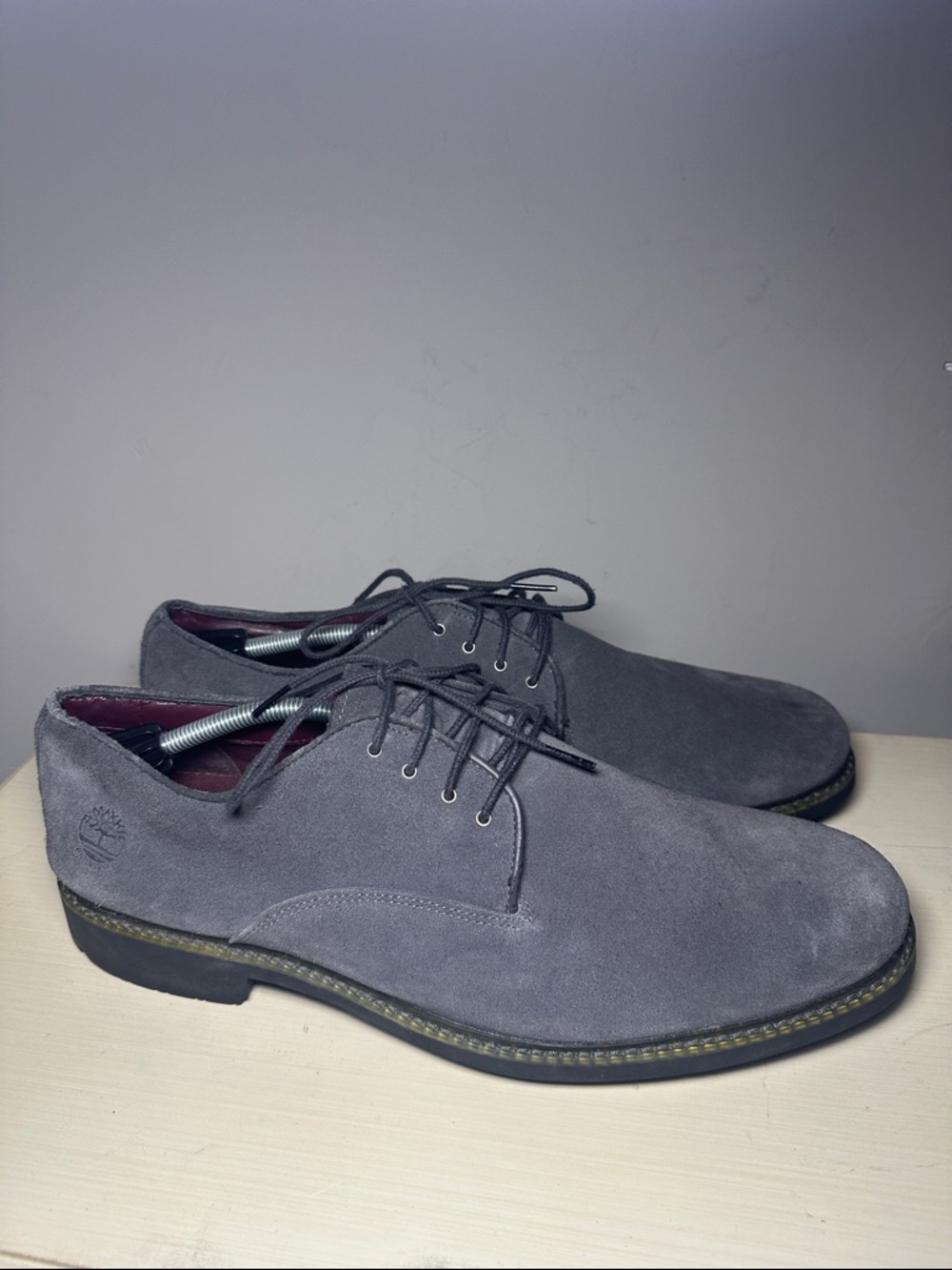 Timberland Naples trail Men's Charcoal Gray Suede Oxford Derby Shoes
